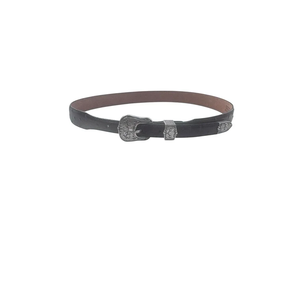 Justin Top Grain Cow Hide Brown Women's Belt, Size 32 Fast Shipping